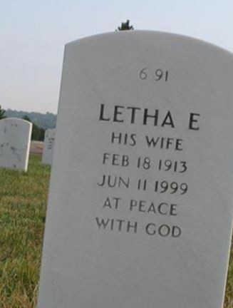 Letha E Sutter on Sysoon