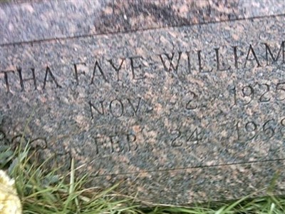 Letha Faye Williams on Sysoon
