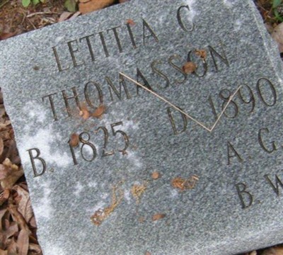 Letitia W Coleman Thomasson on Sysoon