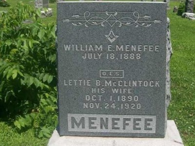 Lettie B. McClintock Menefee, Find a grave on Sysoon Lettie B. McClintock Menefee on Sysoon
