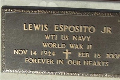 Lewis (Bud) Esposito, Jr on Sysoon