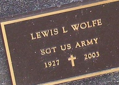 Lewis L. Wolfe on Sysoon