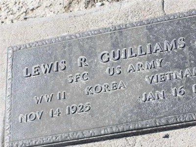 Lewis R Guilliams, Jr on Sysoon