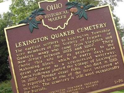 Lexington Quaker Cemetery on Sysoon