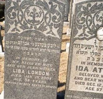 Liba (Libbye) Gellerstein London on Sysoon