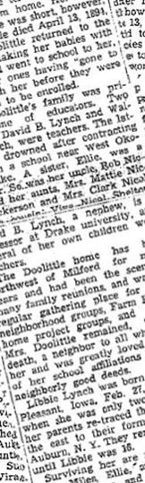 Libbie Ann Lynch Doolittle on Sysoon