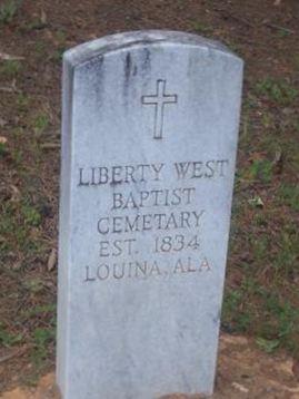 Liberty West Baptist Cemetery on Sysoon