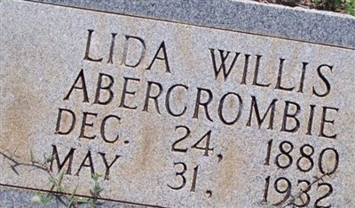 Lida Willis Abercrombie on Sysoon