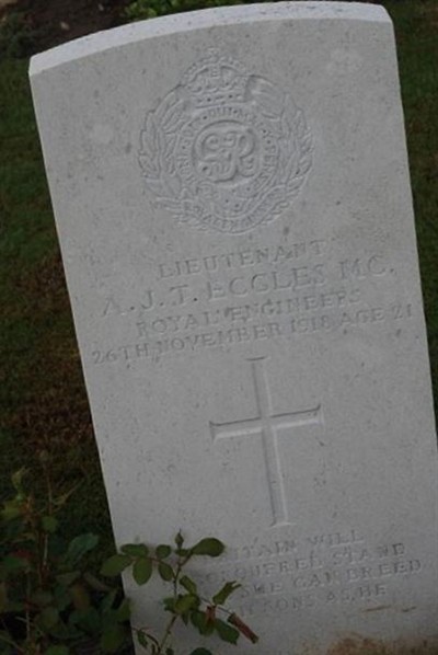 Lieut Arthur John Tolcher Eccles on Sysoon