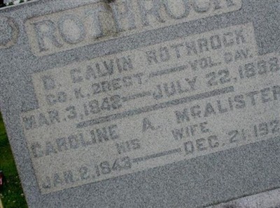 Lieut David Calvin Rothrock on Sysoon