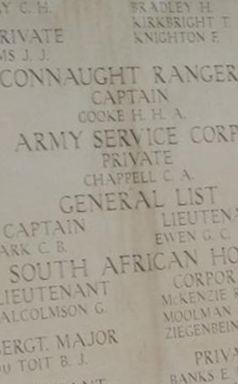 Lieutenant ( Asst. District Comm. ) Guy Cuthbert Ewen on Sysoon