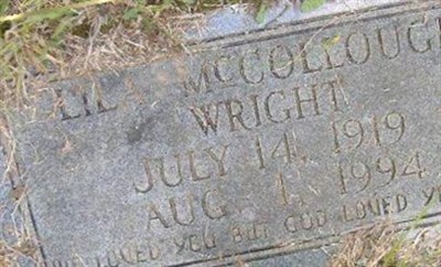 Lila McCullough Wright on Sysoon