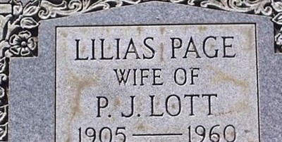 Lilias Page Lott on Sysoon