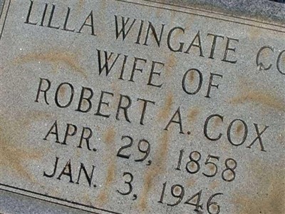 Lilla Wingate Cox on Sysoon