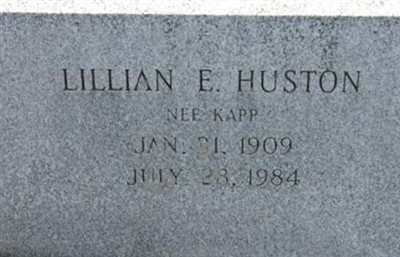Lillian E Kapp Huston on Sysoon