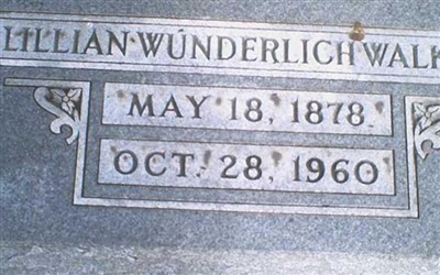 Lillian Wunderlich Walker on Sysoon