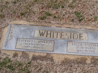 Lillie Belle Foster Whiteside on Sysoon
