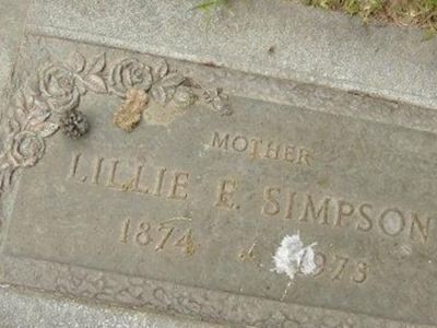 Lillie E Simpson on Sysoon