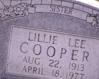 Lillie Lee Weaver Cooper on Sysoon