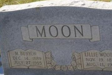Lillie Wooten Moon on Sysoon