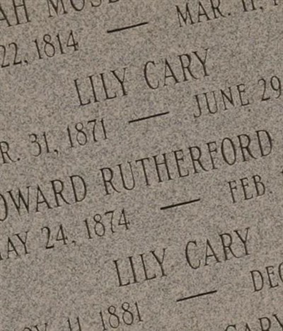 Lily Cary on Sysoon