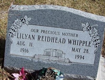 Lilyan Reidhead Whipple on Sysoon