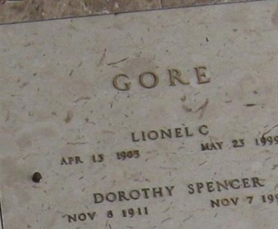 Lionel C Gore on Sysoon