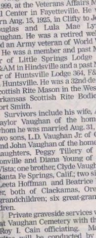 Lionel "Preacher" Dee Vaughan on Sysoon