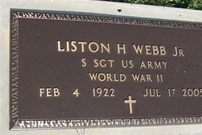 Liston H. Webb, Jr on Sysoon