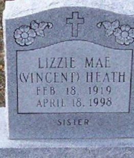 Lizzie Mae Vincent Heath on Sysoon