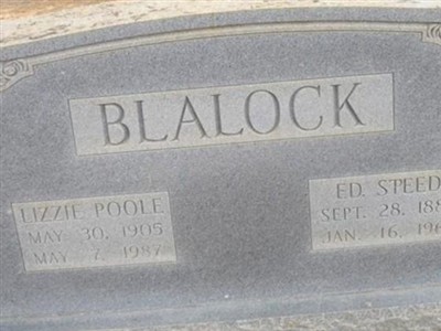 Lizzie Poole Blalock on Sysoon