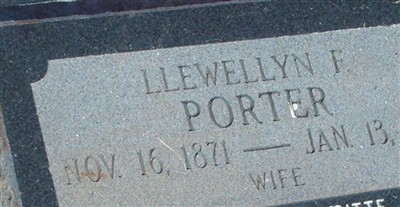 Llewellyn F Porter on Sysoon
