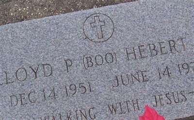 Lloyd P (Boo) Hebert, Jr on Sysoon
