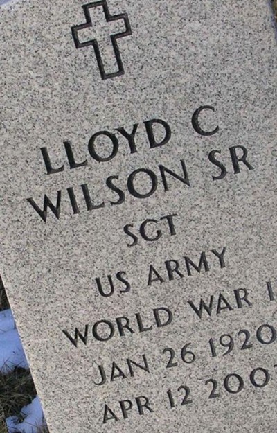 Lloyd C Wilson, Sr on Sysoon