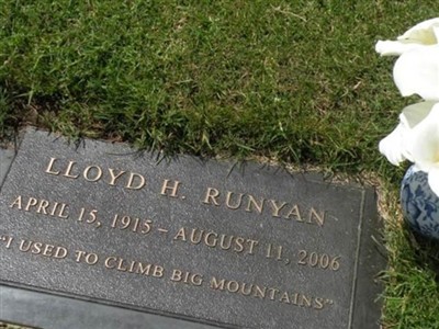 Lloyd Hubert Runyan on Sysoon