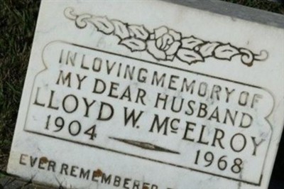 Lloyd W. McElroy on Sysoon