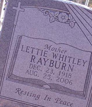 Lo Lettie Whitley Rayburn on Sysoon