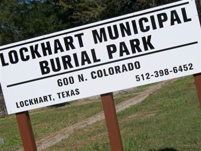 Lockhart Municipal Burial Park on Sysoon