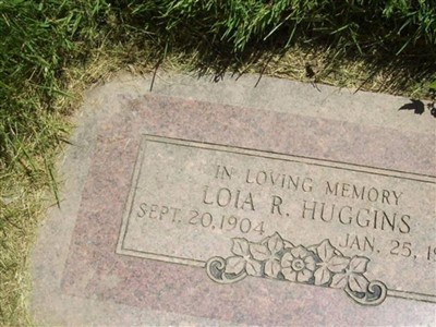 Loia R. Huggins on Sysoon