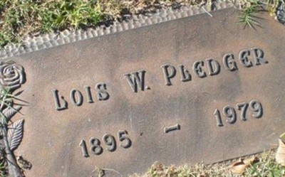 Lois W Pledger on Sysoon