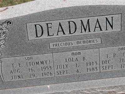 Lola Beatrice Brewer Deadman on Sysoon