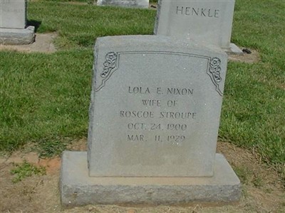 Lola E. Nixon Stroupe on Sysoon