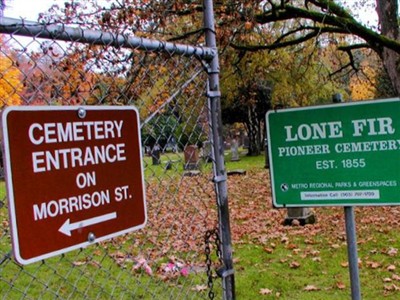 Lone Fir Cemetery on Sysoon