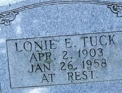 Lonie E Tuck on Sysoon