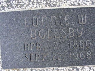 Lonnie W Oglesby on Sysoon
