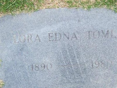 Lora Edna Tomlin on Sysoon