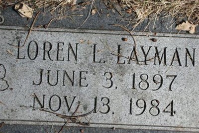 Loran L Layman on Sysoon