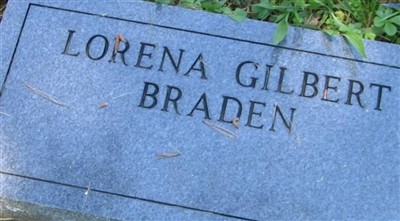 Lorena Gilbert Braden on Sysoon