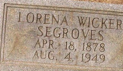 Lorena Wicker Segroves on Sysoon