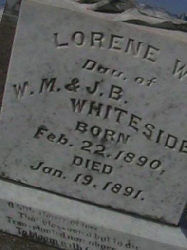 Lorene W. Whiteside on Sysoon